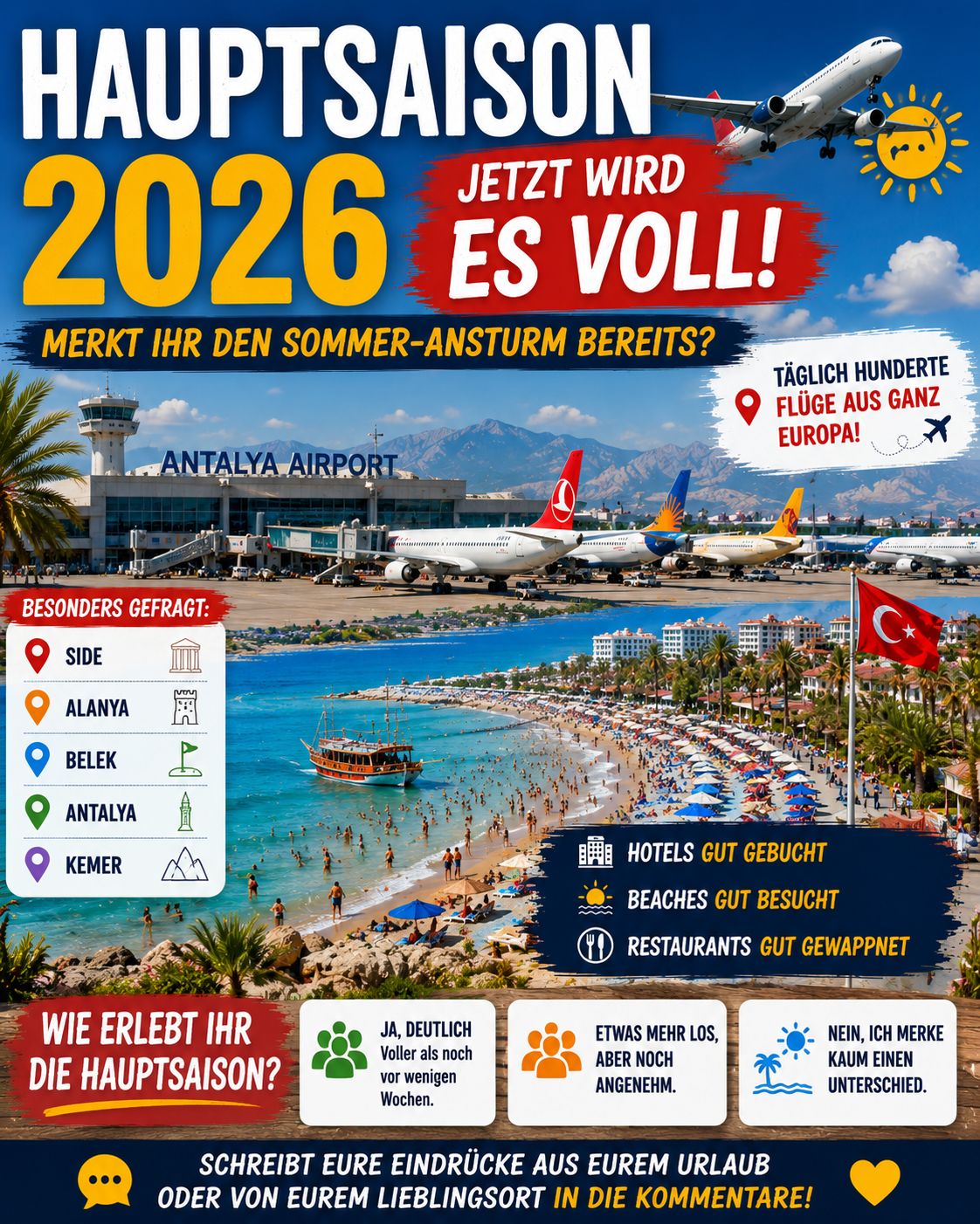 Die Hauptsaison an der Türkischen Riviera läuft auf Hochtouren