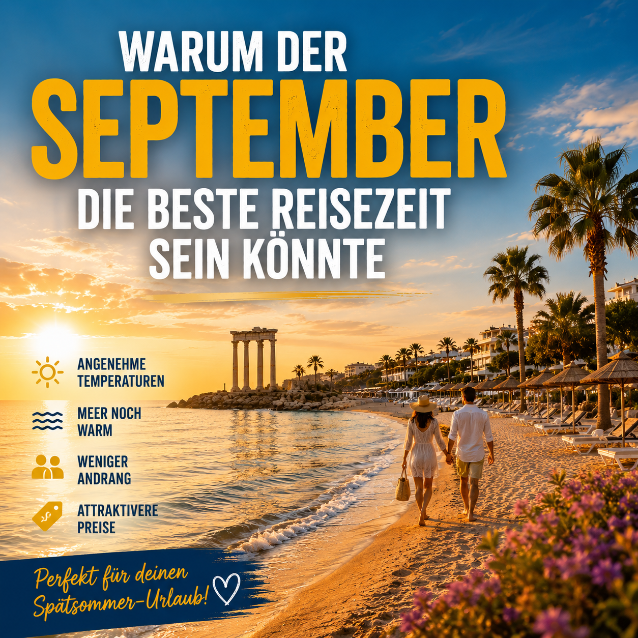 Warum der September für viele der schönste Reisemonat an der Türkischen Riviera ist